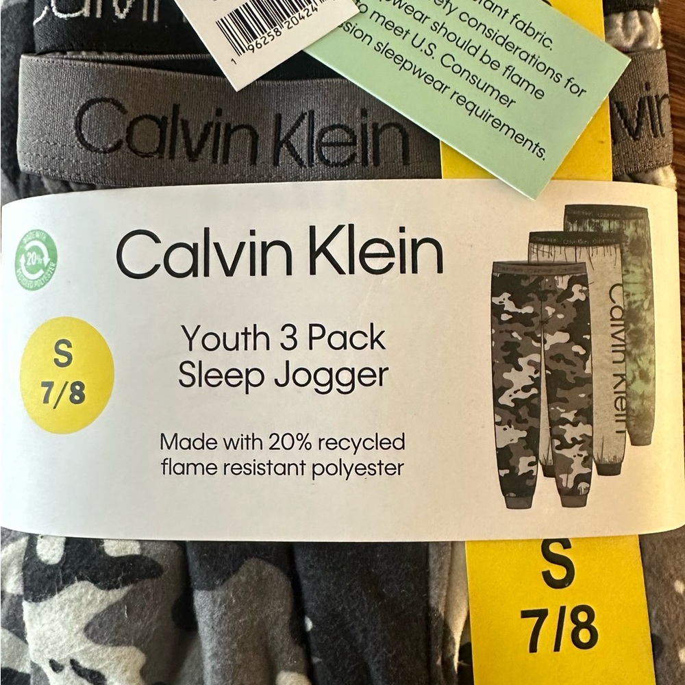 Calvin Klein Youth Sleep Jogger 3-Pack - Gray Camo